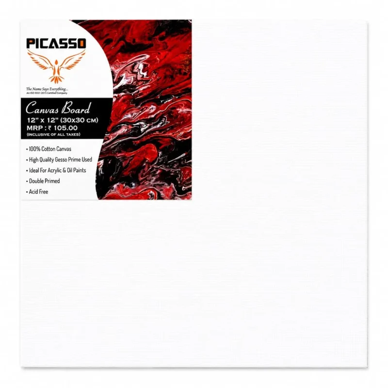 PICASSO Canvas Board 12 x 12 Inch (30 x 30 cm)
