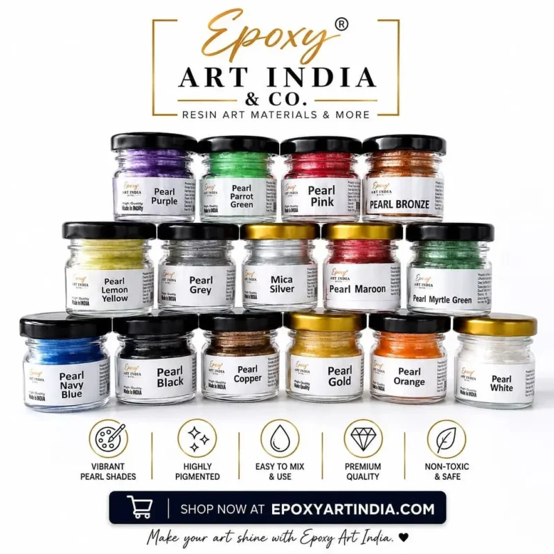 Premium Pearl Pigments Set of 14 For Resin Art