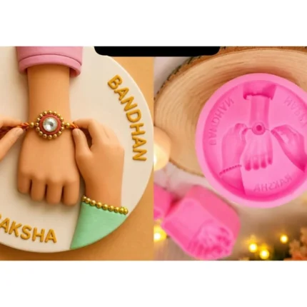 Raksha Bandhan Hand Silicone Mold with Base for Resin, Jesmonite, Concrete, Plaster, Cement & DIY Home Decor Casting Mold