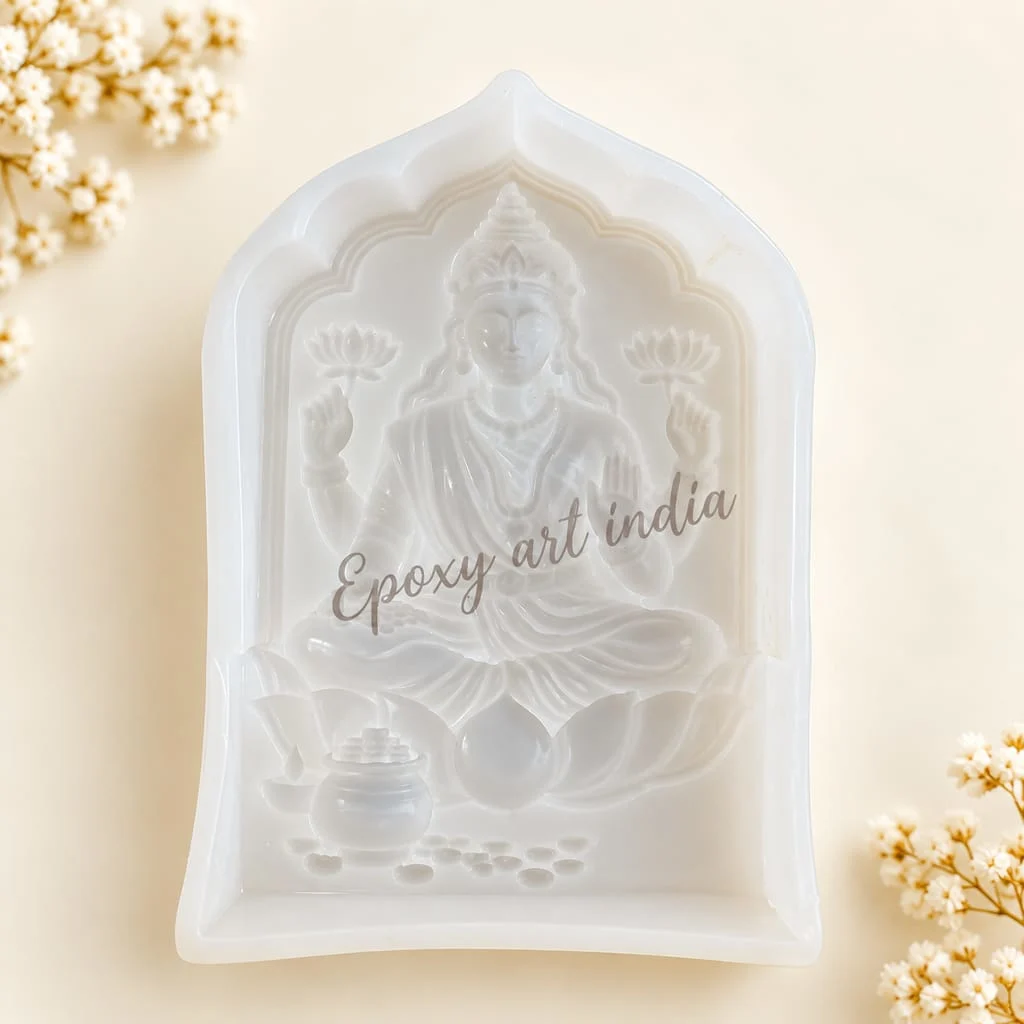 Lakshmi Ji Silicone Mold for Resin, Jesmonite, Concrete, Plaster, Cement & DIY Home Decor Casting Mold (handmade mold) Lakshmi Ji Silicone Mold for Resin, Jesmonite, Concrete, Plaster, Cement & DIY Home Decor Casting Mold (handmade mold)