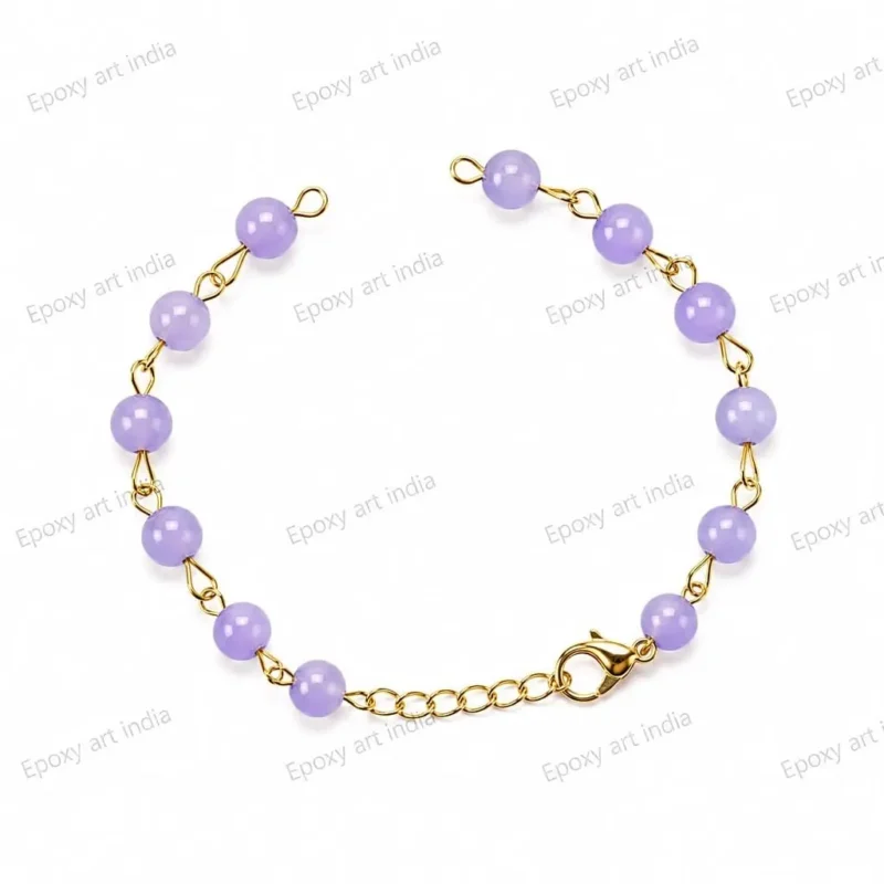 Violet Beaded Bracelet for Rakhi Making