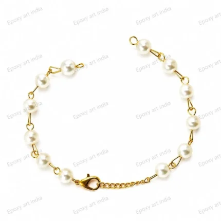 White Beaded Rakhi Bracelet
