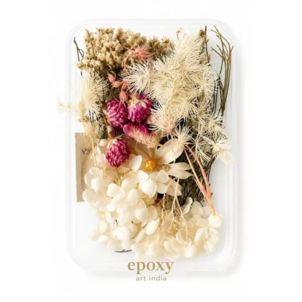 White Dry Flower Box for Resin Art – Design 2