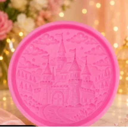 Pink Castle Keepsake Canvas Silicone Mold for Resin, Jesmonite, Concrete, Plaster, Cement & DIY Wall Decor Casting Mold