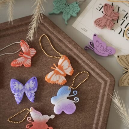 Butterfly Keychain Pendant Silicone Mold for Resin Art | DIY Jewellery & Charm Mould