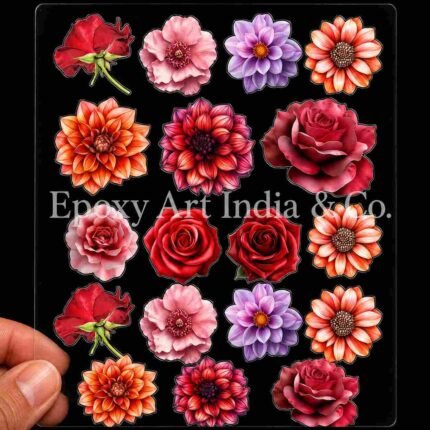 18 CVT Flower UV DTF Sticker for RESIN ART