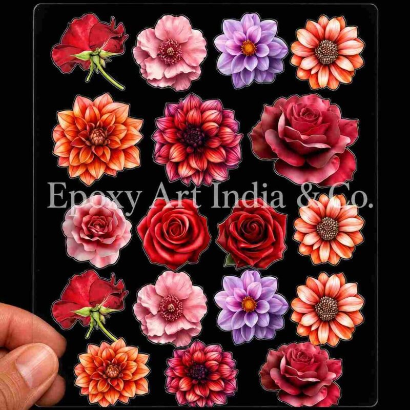 18 CVT Flower UV DTF Sticker for RESIN ART
