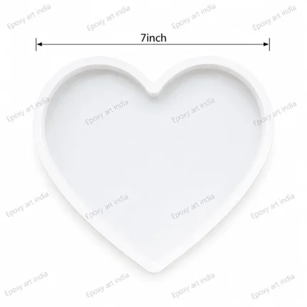 7 Inch Heart Silicone Mould for Resin Art
