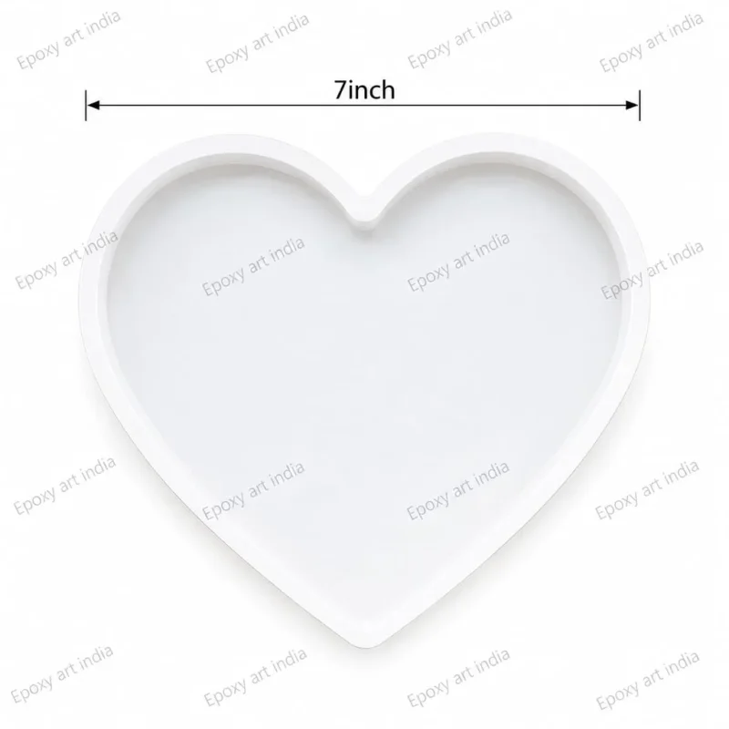 7 Inch Heart Silicone Mould for Resin Art