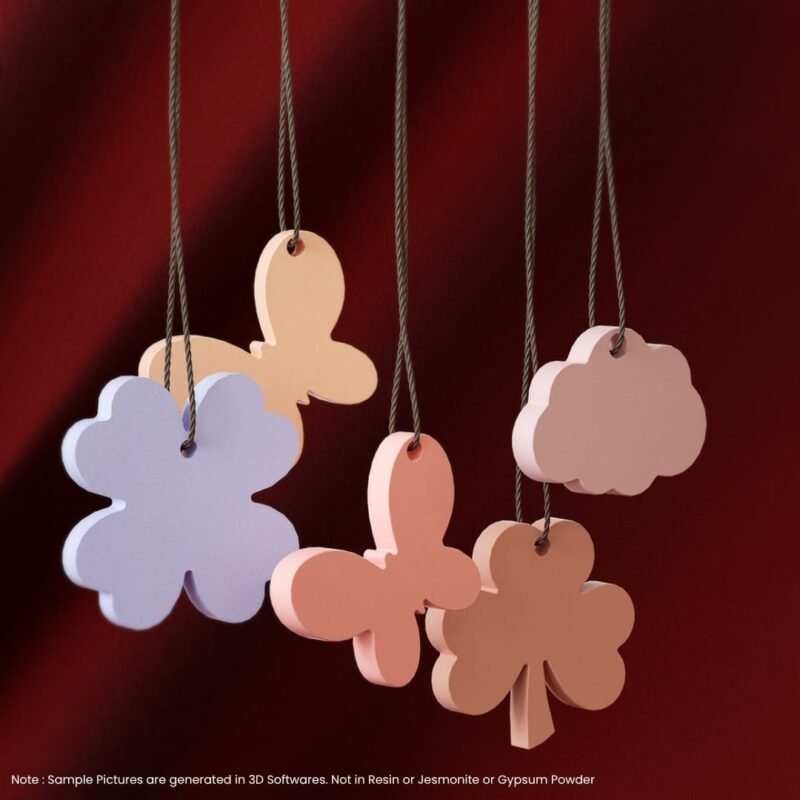 6 Cavity Butterfly Pendant & Keychain Silicone Mold for Resin Art | DIY Jewellery Mould
