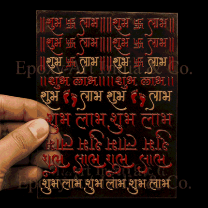Shubh Labh UV DTF Sticker Sheet for Resin Art