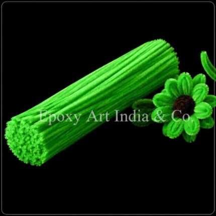 Light Green Craft Pipe Cleaners – Pack of 100