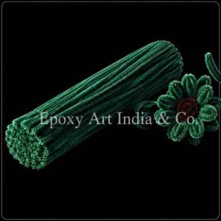 Dark Green Craft Pipe Cleaners – Pack of 100