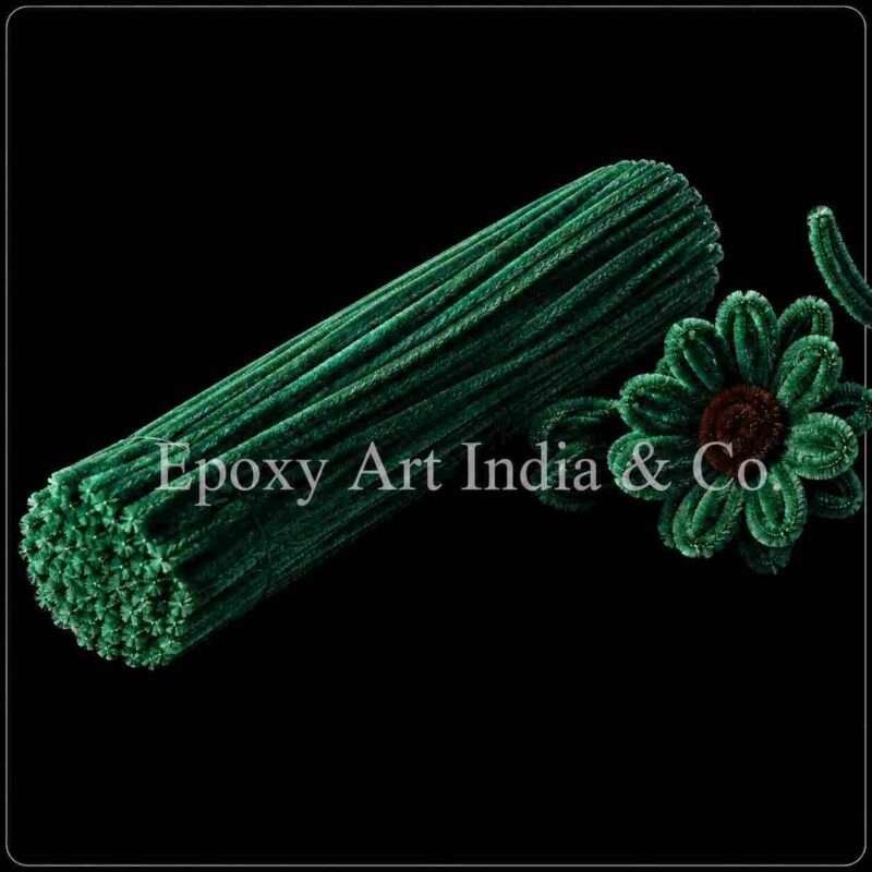 Dark Green Craft Pipe Cleaners – Pack of 100