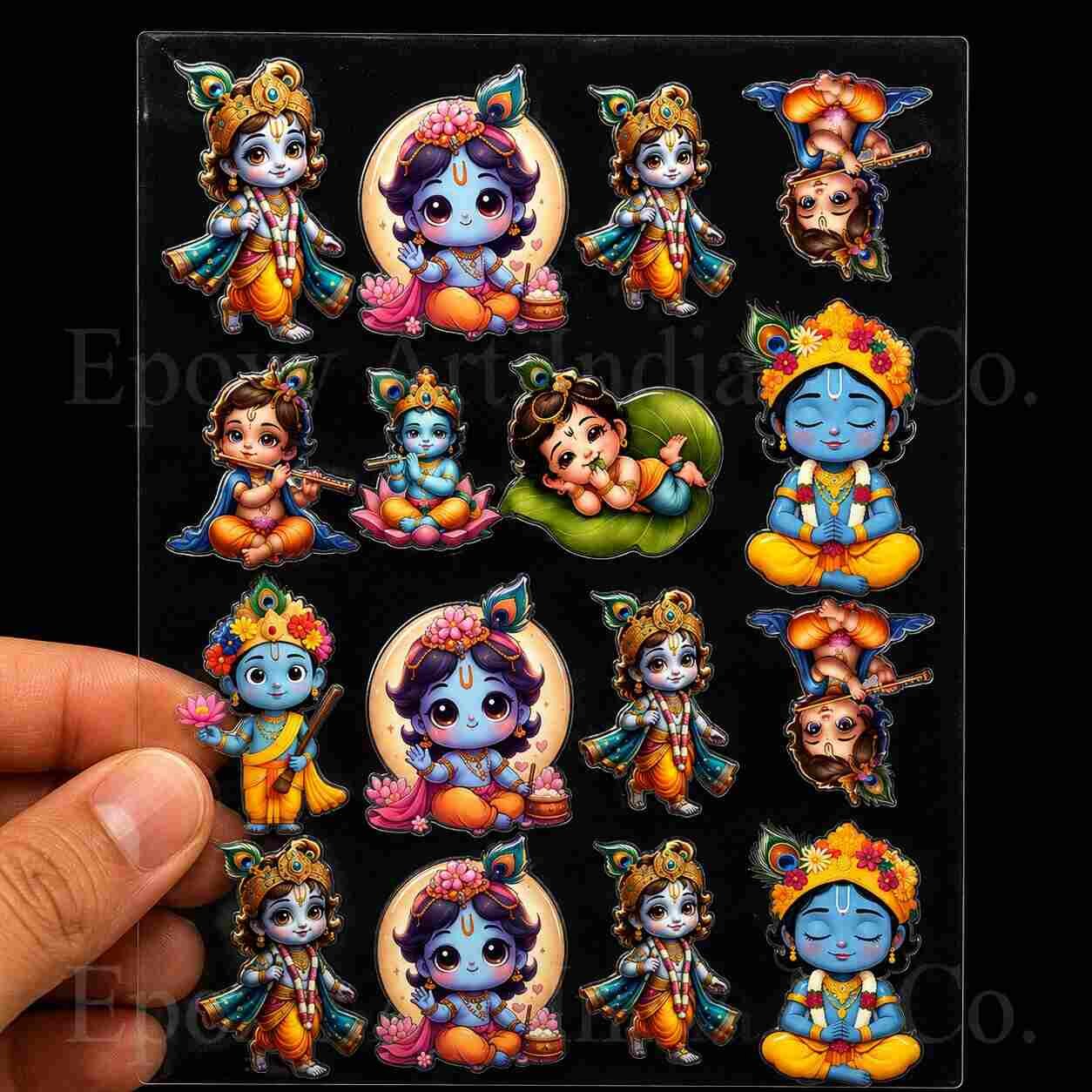 Bal Krishna UV DTF Sticker for Resin Art (5187) Bal Krishna UV DTF Sticker for Resin Art (5187)