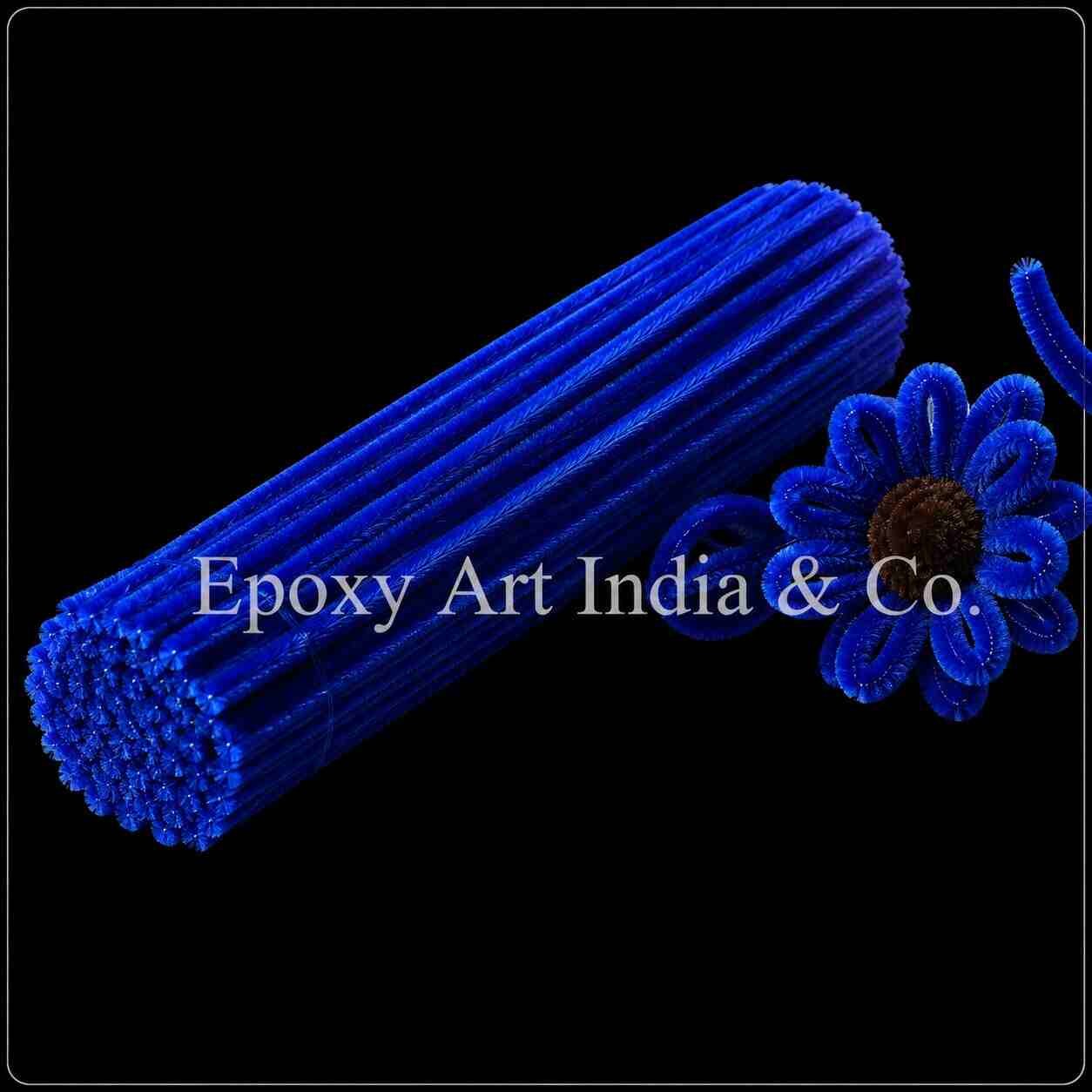 Royal Blue Fuzzy Pipe Cleaners 8mm – Pack of 100 Royal Blue Fuzzy Pipe Cleaners 8mm – Pack of 100
