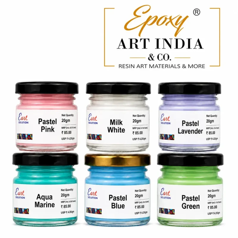 Premium Gel Pigment – Pastel Set of 6 for Epoxy Resin