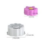 Classic Deep Daisy Flower Silicone Mold for Candle & Soap Making | Reusable Floral Mold