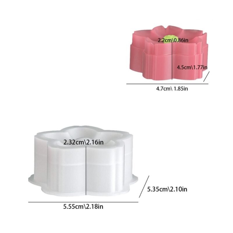 Flory Flower Silicone Mold for Candle & Soap Making | Reusable Floral Mold