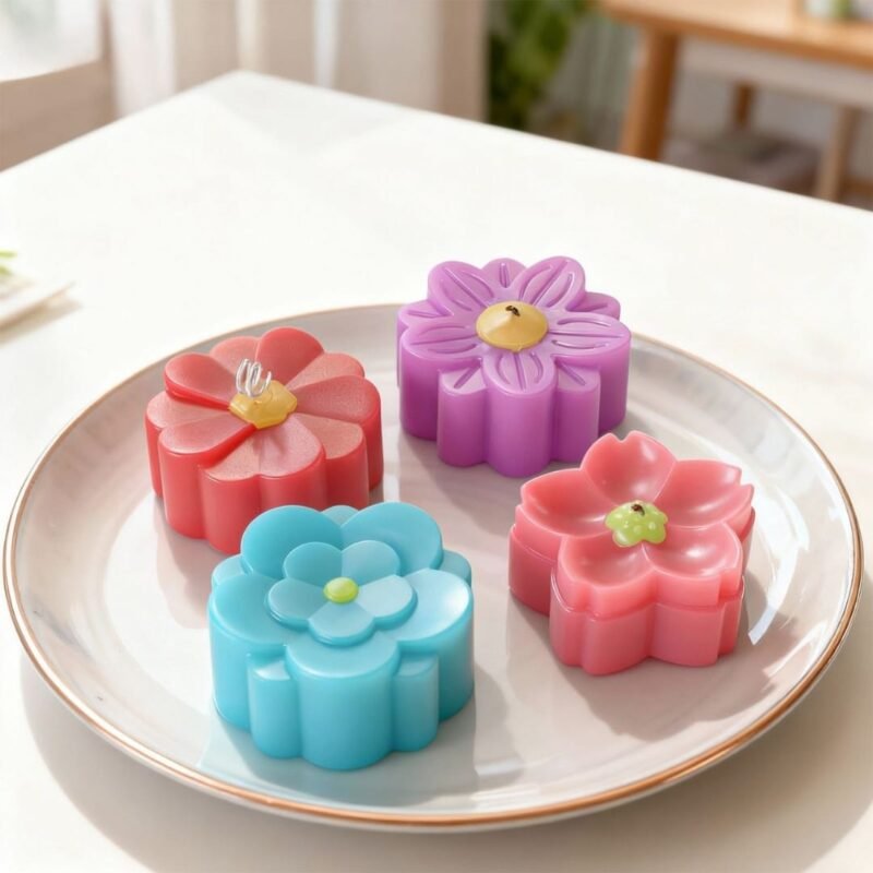 Petlo Flower Silicone Mold for Candle & Soap Making | Reusable Floral Mold