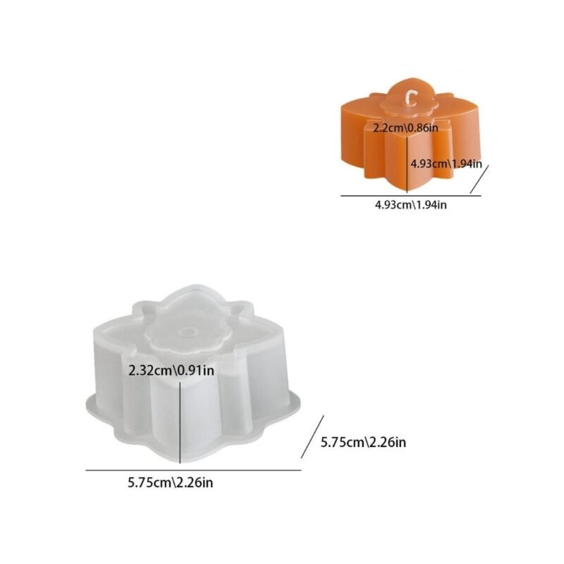 Petix Flower Silicone Mold for Candle & Soap Making | Reusable Floral Mold