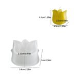 Tulira Bloom Flower Silicone Mold for Candle & Soap Making | Reusable Floral Mold