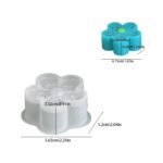 Soft Blossom Flower Silicone Mold for Candle & Soap Making | Reusable Floral Mold