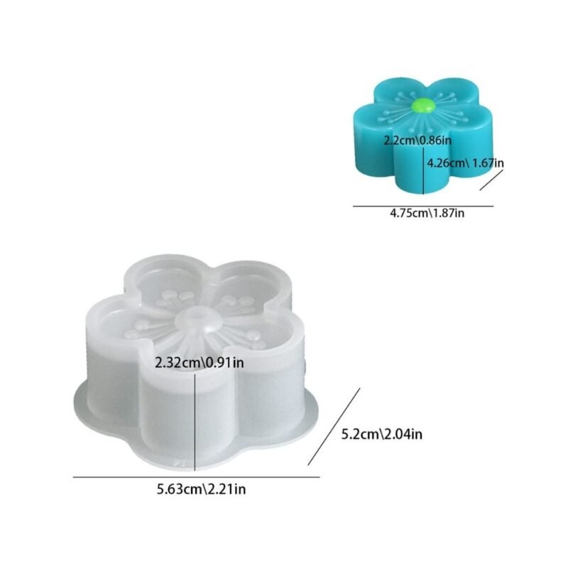 Soft Blossom Flower Silicone Mold for Candle & Soap Making | Reusable Floral Mold