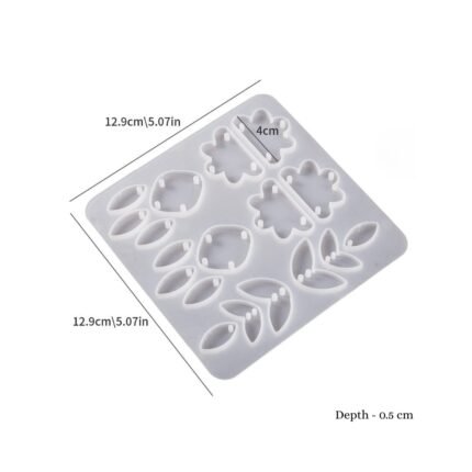 Leaf Pendant Silicone Mold for Resin Art | DIY Jewellery, Charm & Keychain Mould