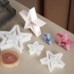 Small Hollow Star Silicone Mold for Candle & Soap Making | Reusable Star Shape Mould