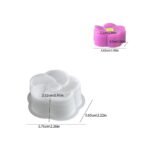 Swirla Flower Candle Mold