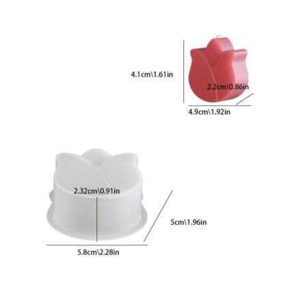 Tulon Flower Silicone Mold for Candle & Soap Making | Reusable Floral Mold