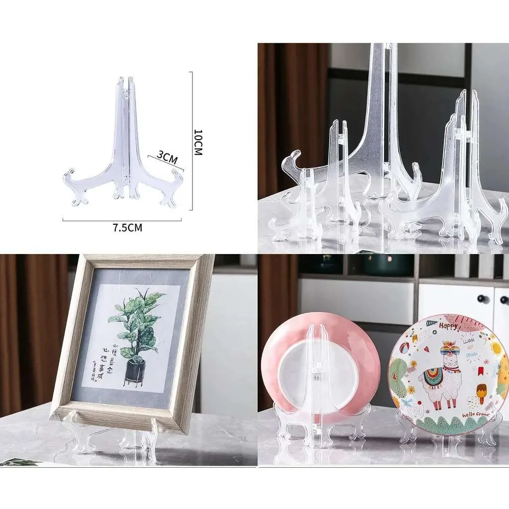 4 Inch Plastic Folding Stand for Display | Mini Stand for Resin Art Frames, Plates & Crafts 4 Inch Plastic Folding Stand for Display | Mini Stand for Resin Art Frames, Plates & Crafts