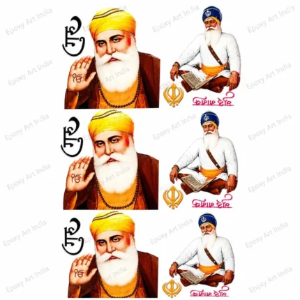 Sikh Religious UV DTF Sticker Sheet