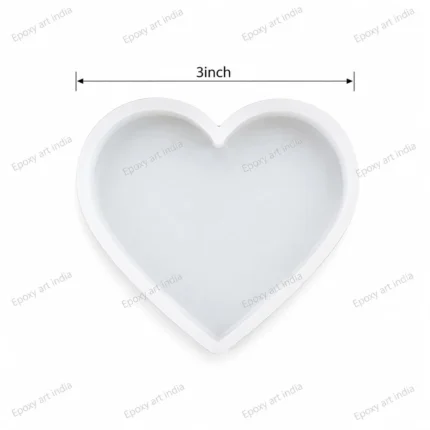 3 Inch Heart Silicone Mould for Resin Art