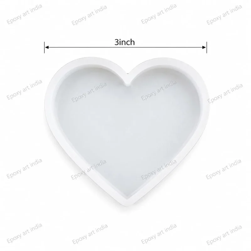 3 Inch Heart Silicone Mould for Resin Art