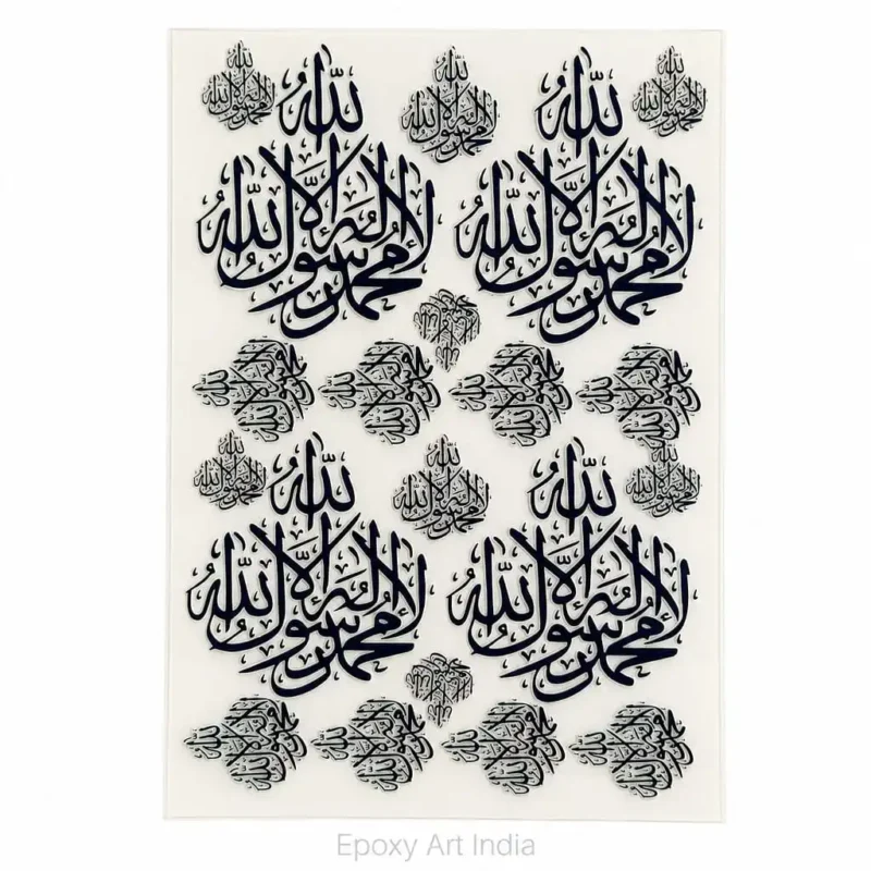 Arabic UV DTF Stickers for Resin Art & DIY Craft