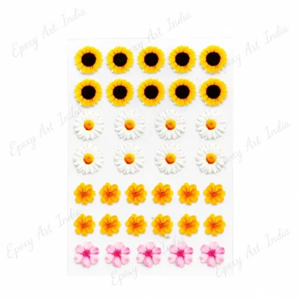 Mix Flower UV DTF Sticker for Resin Art