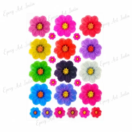 Floral Flower UV DTF Sticker for Resin Art
