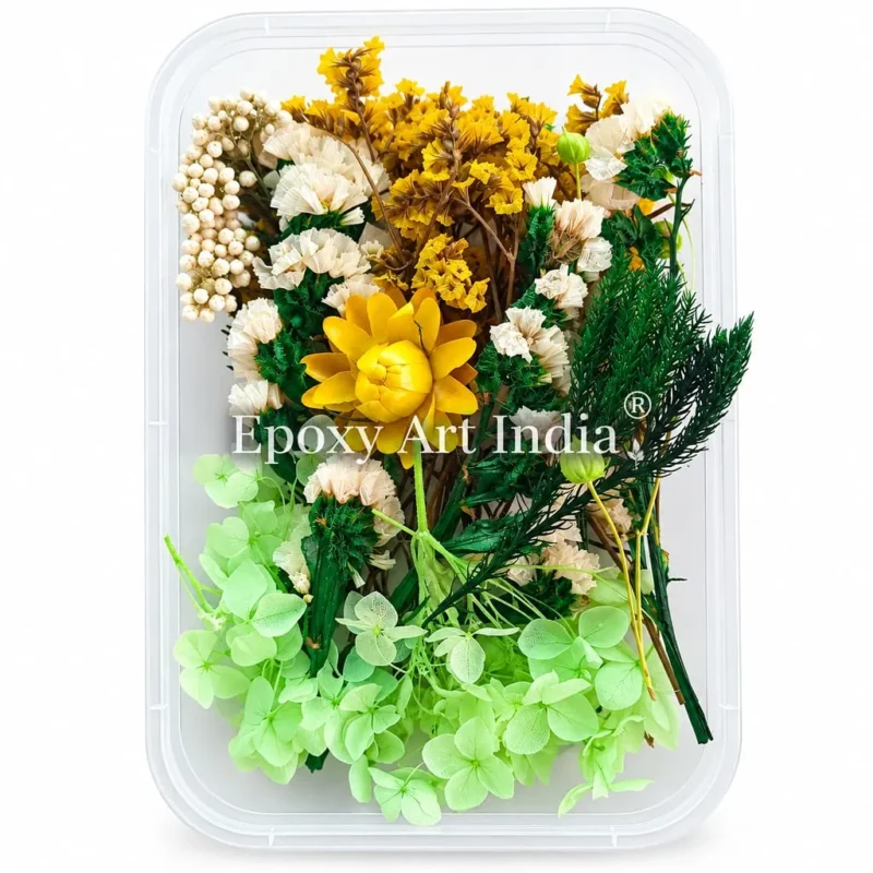Leaf Green Dried Flower Box for Resin Art