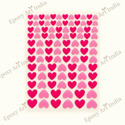 Small & Big Heart Shape UVDTF Sticker for Resin Art