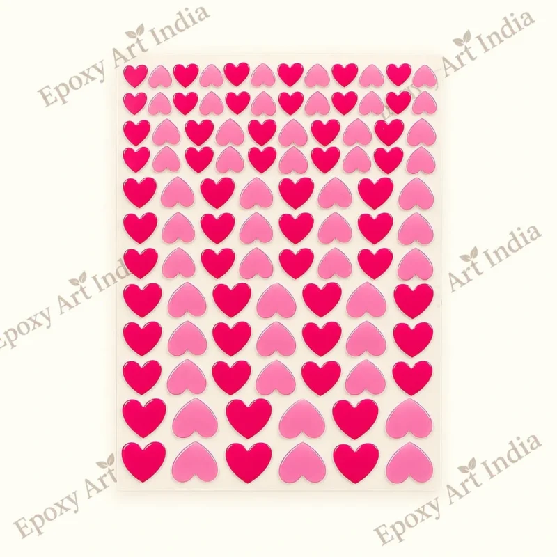 Small & Big Heart Shape UVDTF Sticker for Resin Art