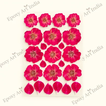 Rose & Rose Petals UVDTF Sticker for Resin Art