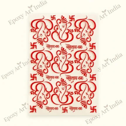 Red Ganesh UVDTF Sticker for Resin Art