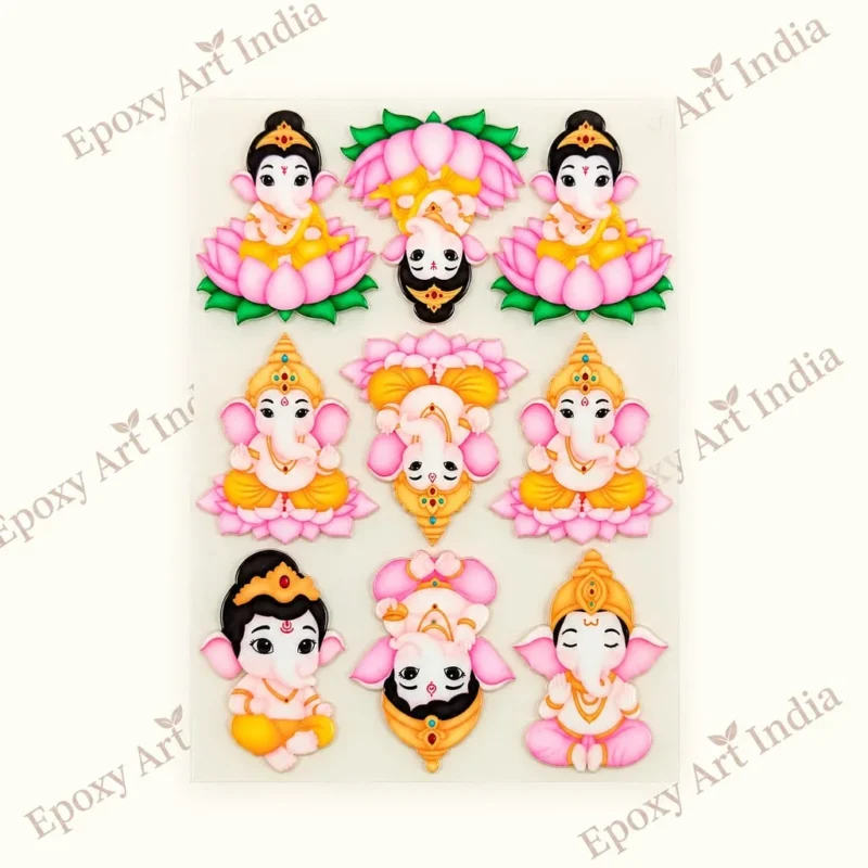 Mini Bal Ganesh UVDTF Sticker for Resin Art