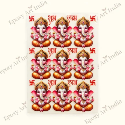 3D Ganesh Ji UVDTF Sticker for Resin Art