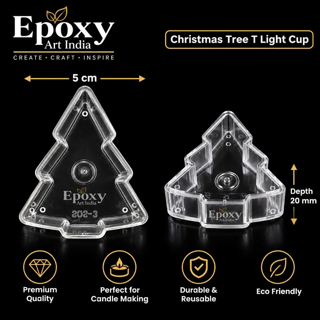 Polycarbonate T-Light Cups – Christmas (5 Pcs) Polycarbonate T-Light Cups – Christmas (5 Pcs)
