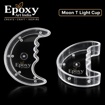 Polycarbonate T-Light Cups – Moon (5 Pcs)