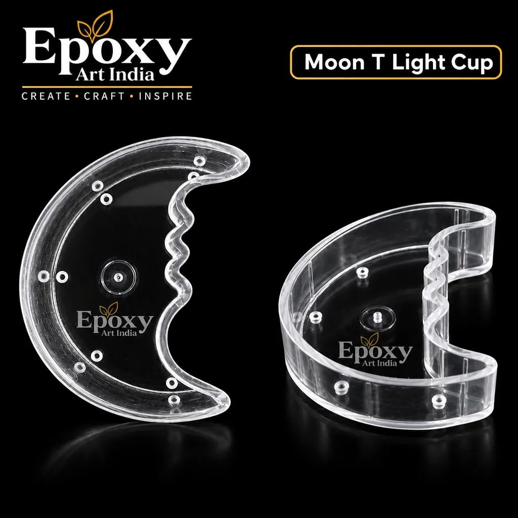 Polycarbonate T-Light Cups – Moon (5 Pcs) Polycarbonate T-Light Cups – Moon (5 Pcs)