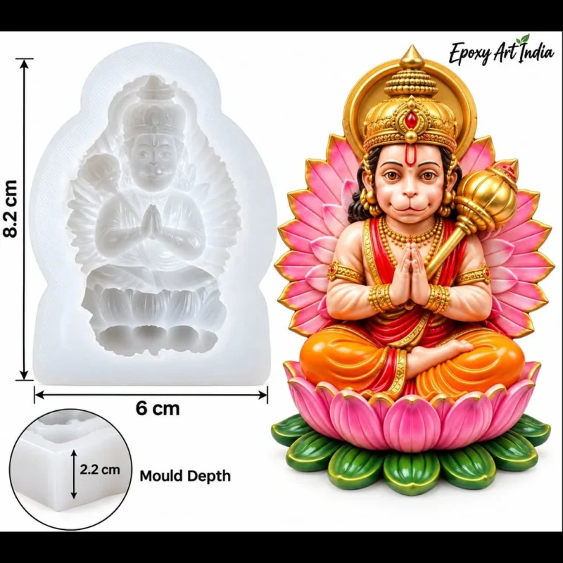 3D Hanuman Ji Silicone Mold